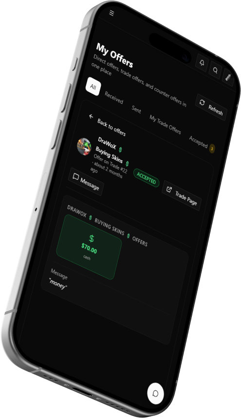 Skinweb offers screen on iPhone